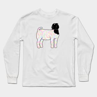 Rainbow Tie Dye Market Show Doe Silhouette - NOT FOR RESALE WITHOUT PERMISSION Long Sleeve T-Shirt